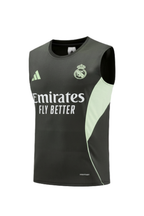 Real Madrid Army Green Sleeveles Set
