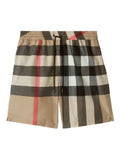 Kahki Chequered Shorts