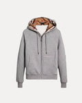 CHECKED ZIP HOODIE
