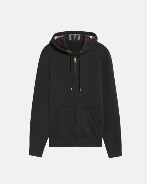 CHECKED ZIP HOODIE
