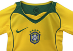 Brazil Home Jersey Kids Size 2004 Retro kit