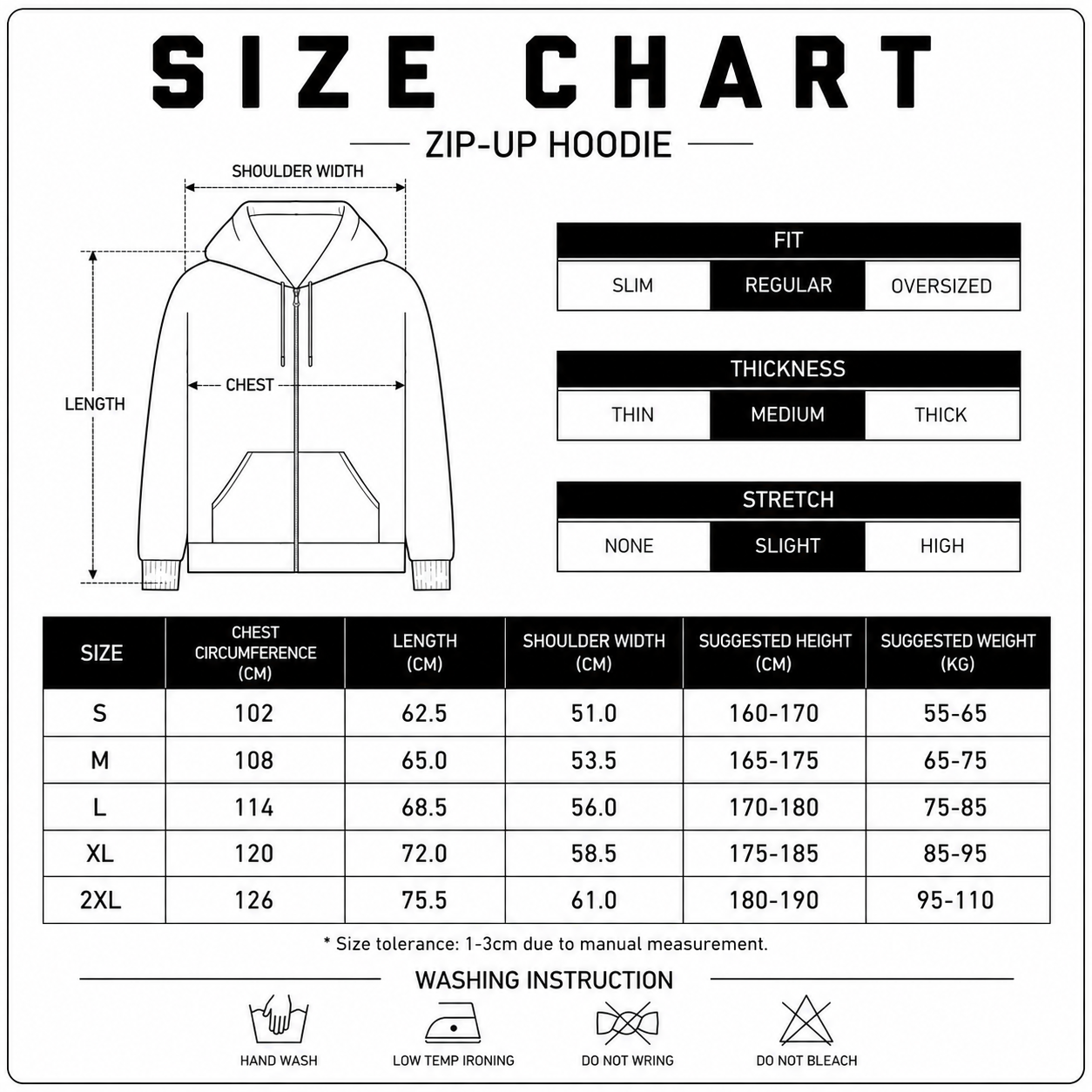 CHECK– ZIP HOODIE