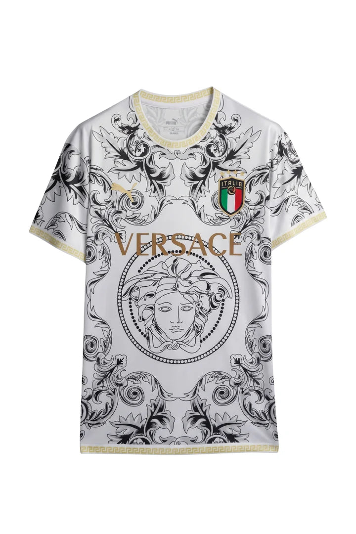 Italy "Versace" White Limited Jersey