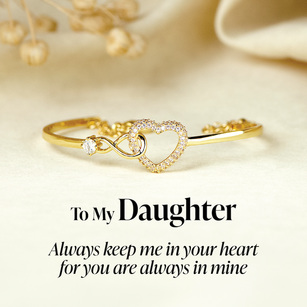 ALWAYS IN MY HEART - INFINITY HEART BRACELET
