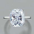 Solid 925 Sterling Silver Princess Cut