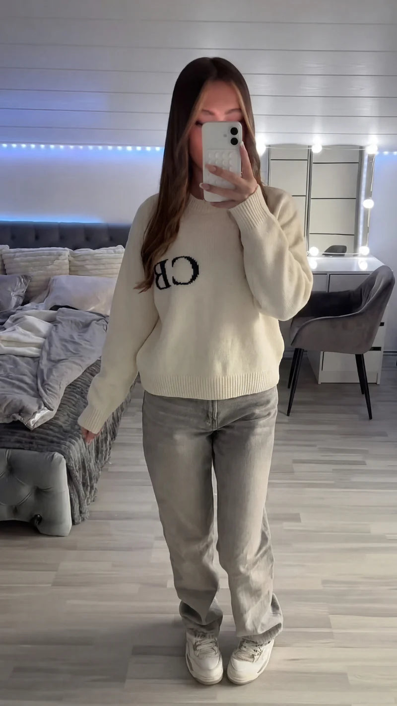 VARSITY KNIT SWEATER