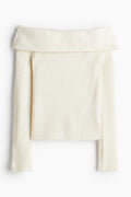 Off-the shoulder sweater
