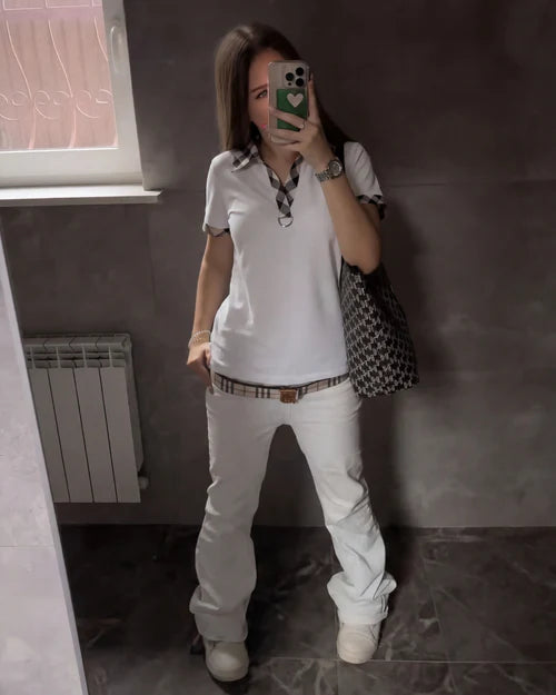 Checked Polo