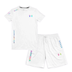Full Set / White (T-Shirt) and White (shorts) / M(fits like S)